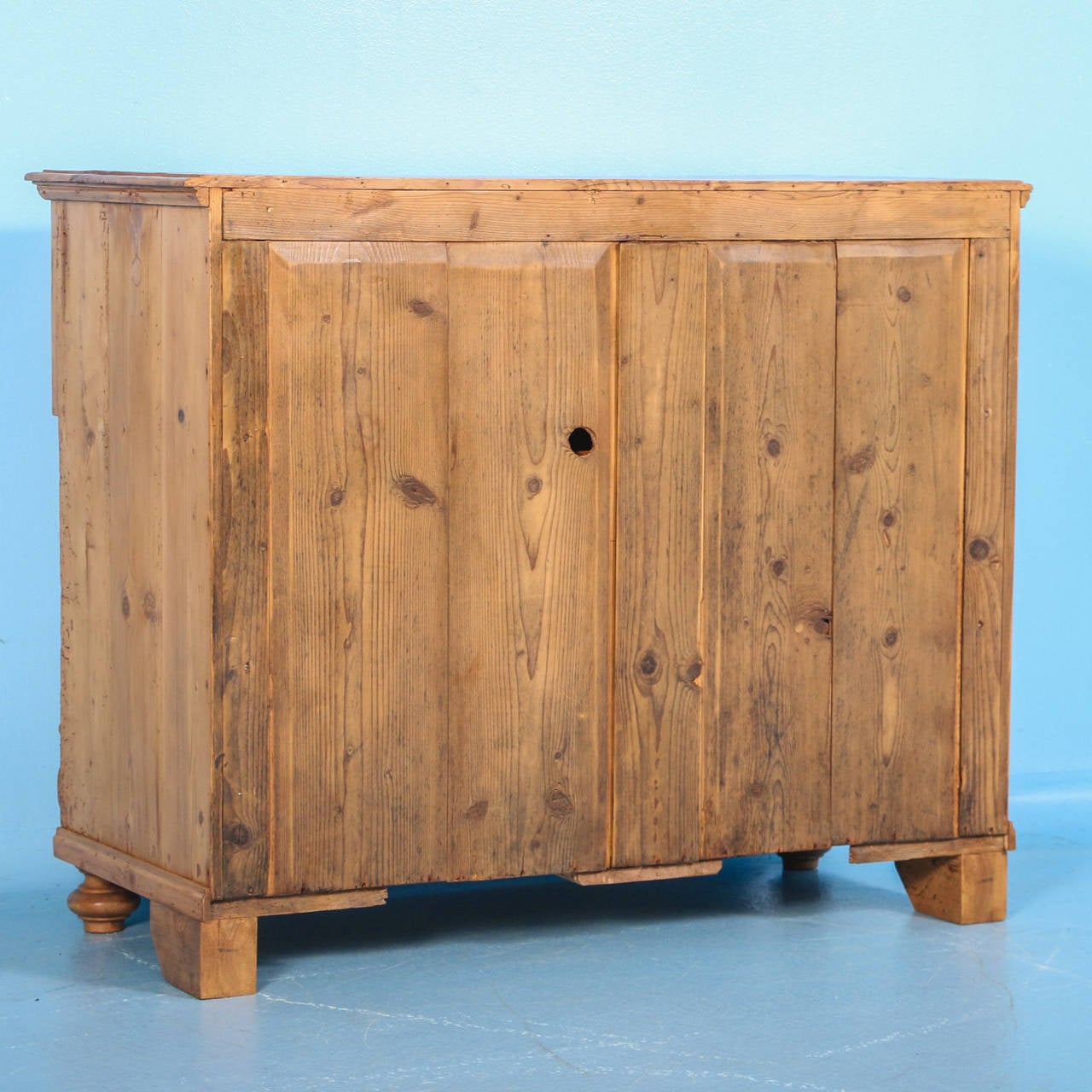 Romanian Antique Large Pine Chest of Three Drawers, circa 1880