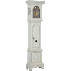 Antique White Danish Grandfather Clock