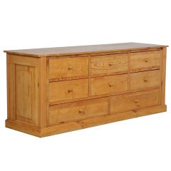 Used Danish Pine Grocers Desk/Large Sideboard/Kitchen Island