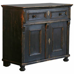 Used Black Sideboard, circa 1890