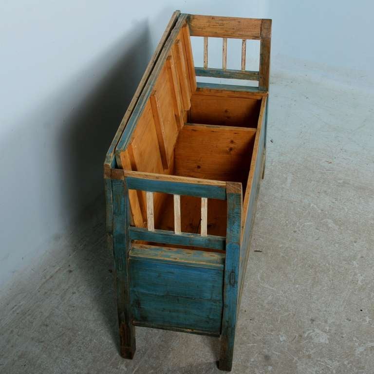 small bench with storage