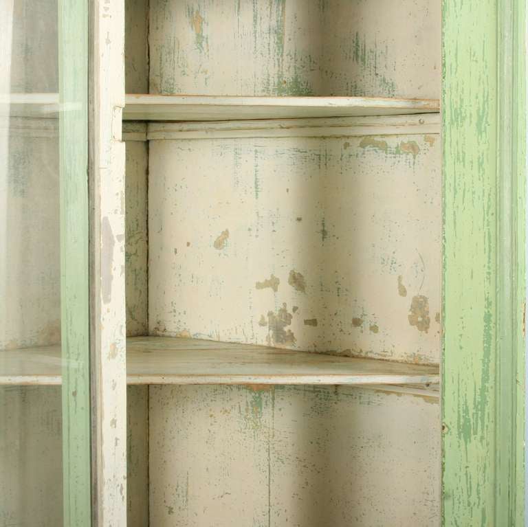 painted corner cupboard