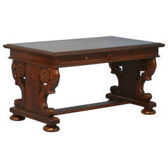 Antique Oak Desk, Denmark circa 1900-1910