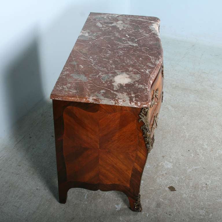 Antique French Louis XV Rosewood Commode 2