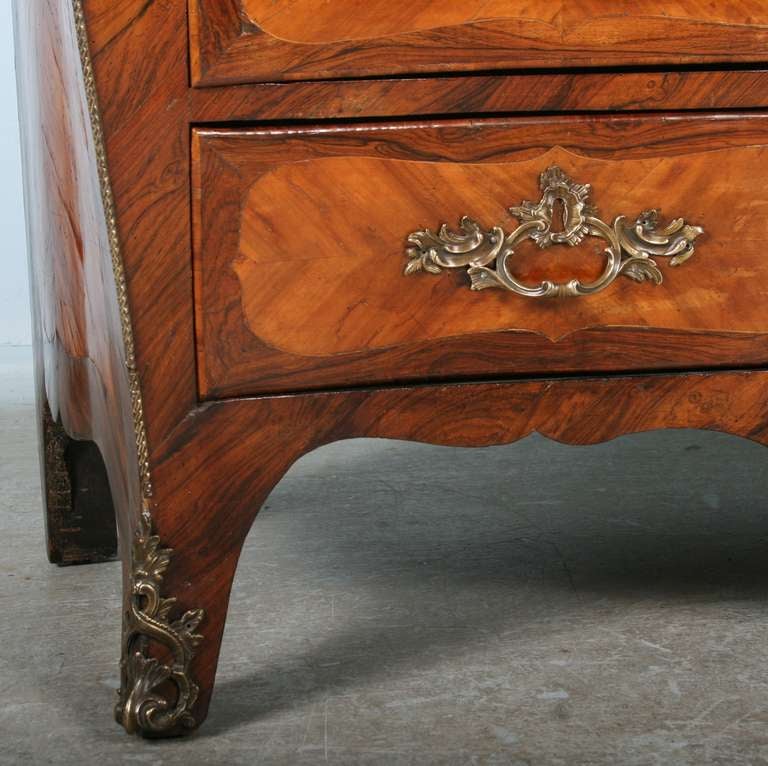 18th Century and Earlier Antique French Louis XV Rosewood Commode