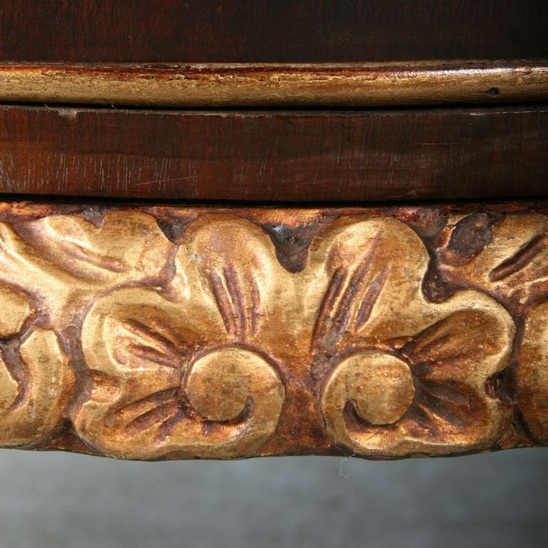 19th Century Antique Rococo Small Chest of Drawers, Denmark circa 1890