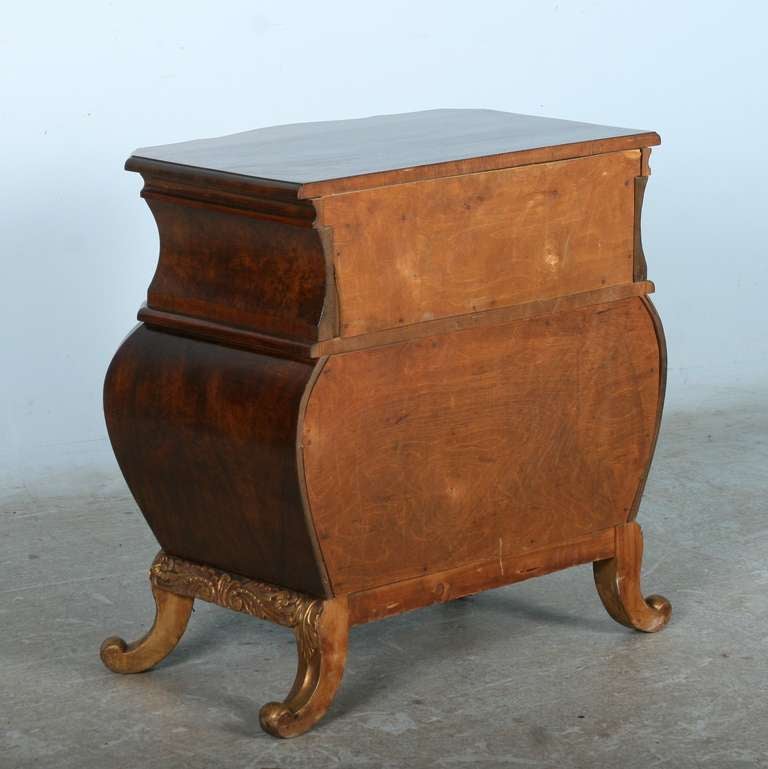 Antique Rococo Small Chest of Drawers, Denmark circa 1890 2