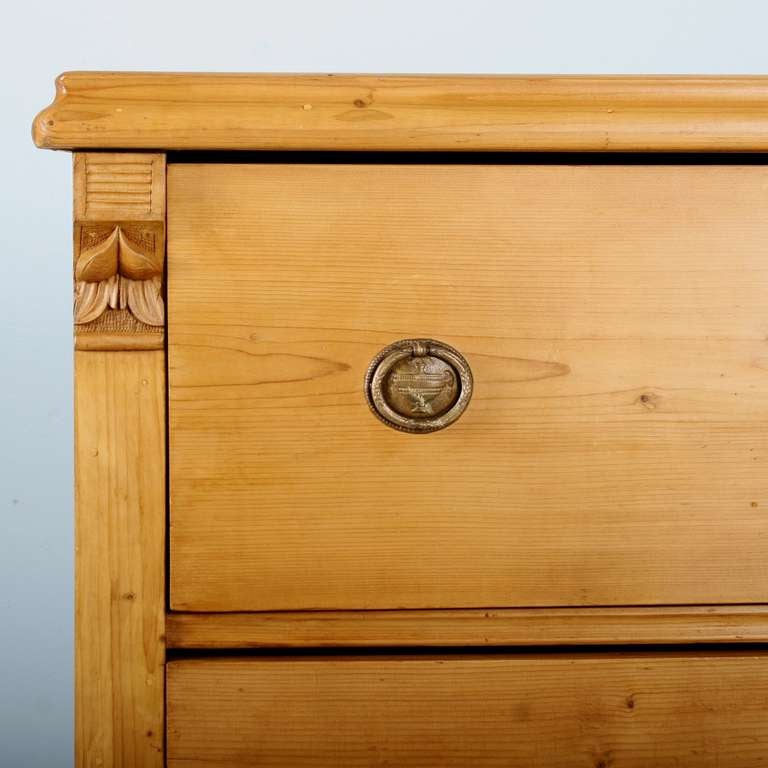 19th Century Antique Pine Large Chest of Drawers