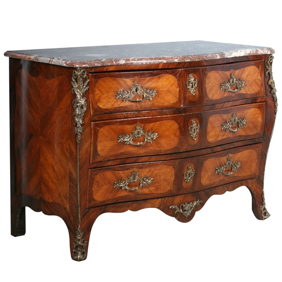 Antique French Louis XV Rosewood Commode