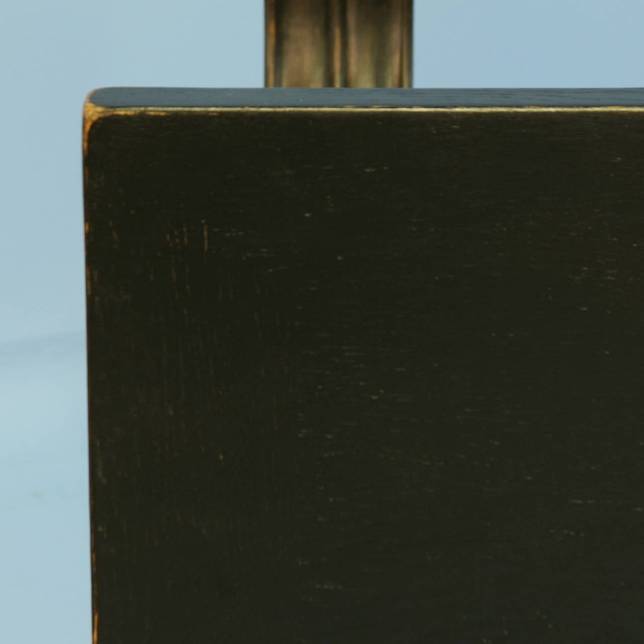 Antique Black Painted and Carved Desk, Denmark circa 1920's 4