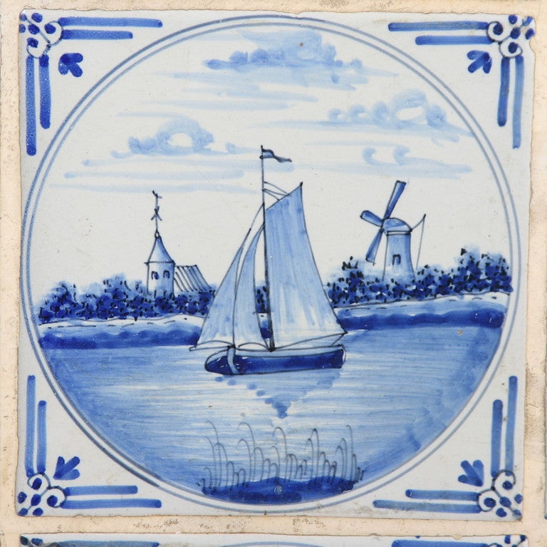 Antique Danish Rococo Style Tea Table with Dutch Tile 2