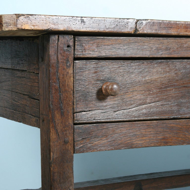 18th Century and Earlier Antique Rustic French Table, Circa 1750