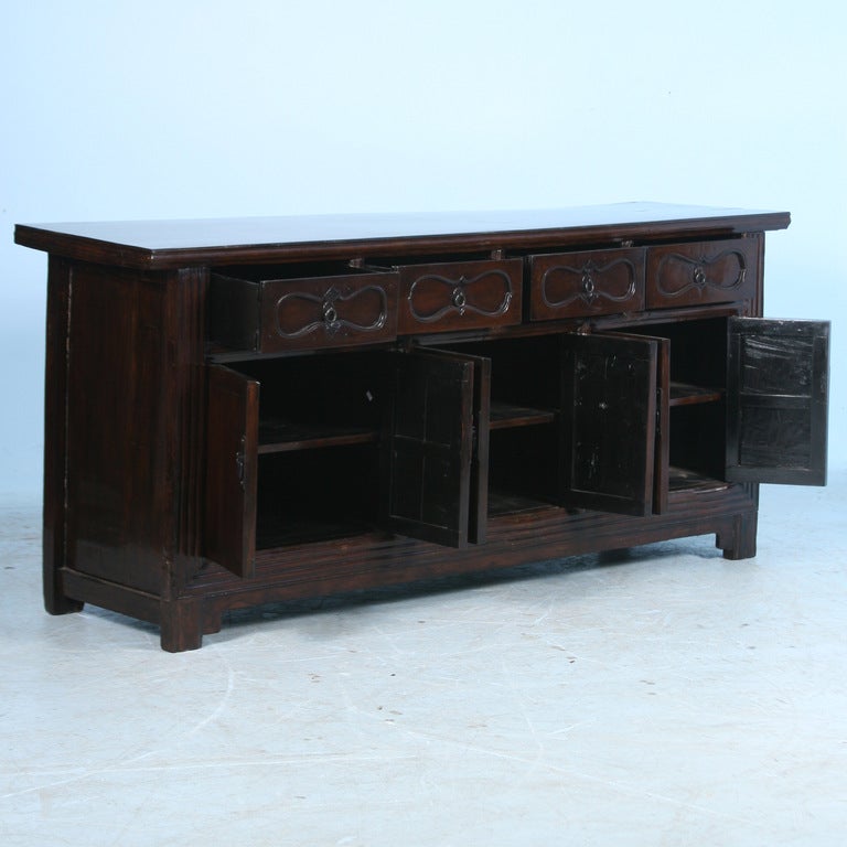 Antique Chinese Walnut Console/Sideboard Shanxi, China c.1820