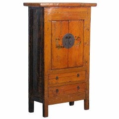 Small Chinese Painted/Lacquered Cabinet; Shandong Province
