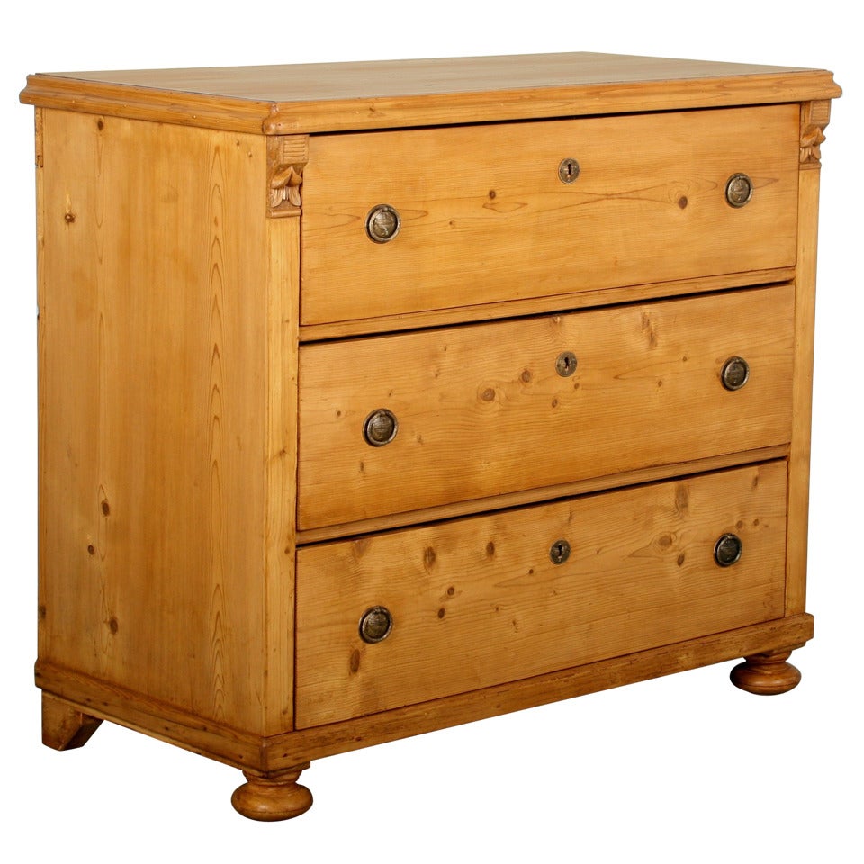 Antique Pine Large Chest of Drawers