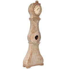 Painted Swedish Mora Grandfather Clock, Circa 1830-50