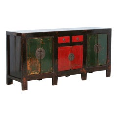 Large Antique Original Painted/Lacquered Chinese Sideboard
