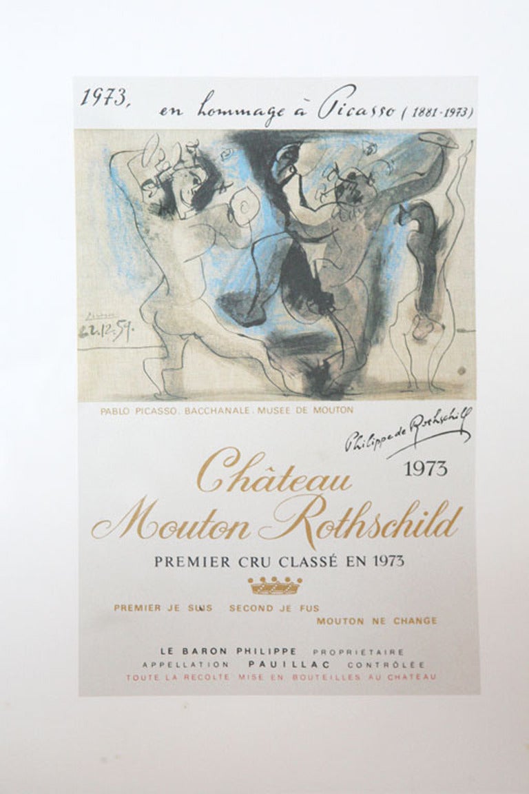 20th Century Rothschild Presentation Wine Labels