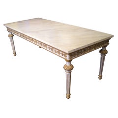 18th Century Style Italian Marbleized Painted Table, Original in Pitti Palace
