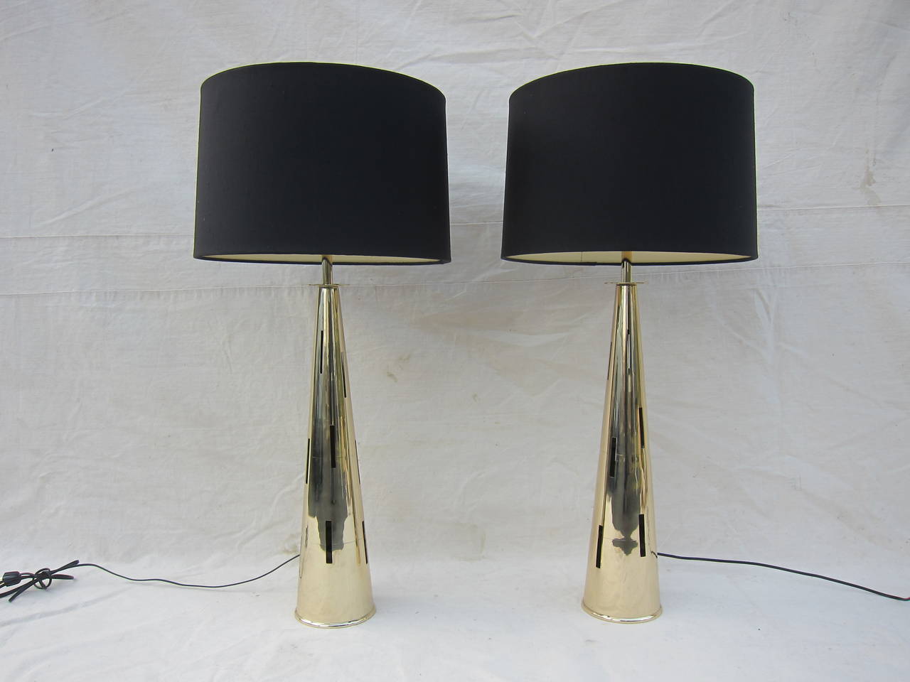 Mid-Century Modern Brass Table Lamps