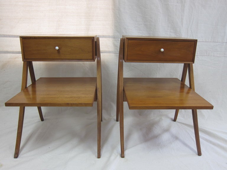 Mid-20th Century Kipp Stewart Night Stand Tables