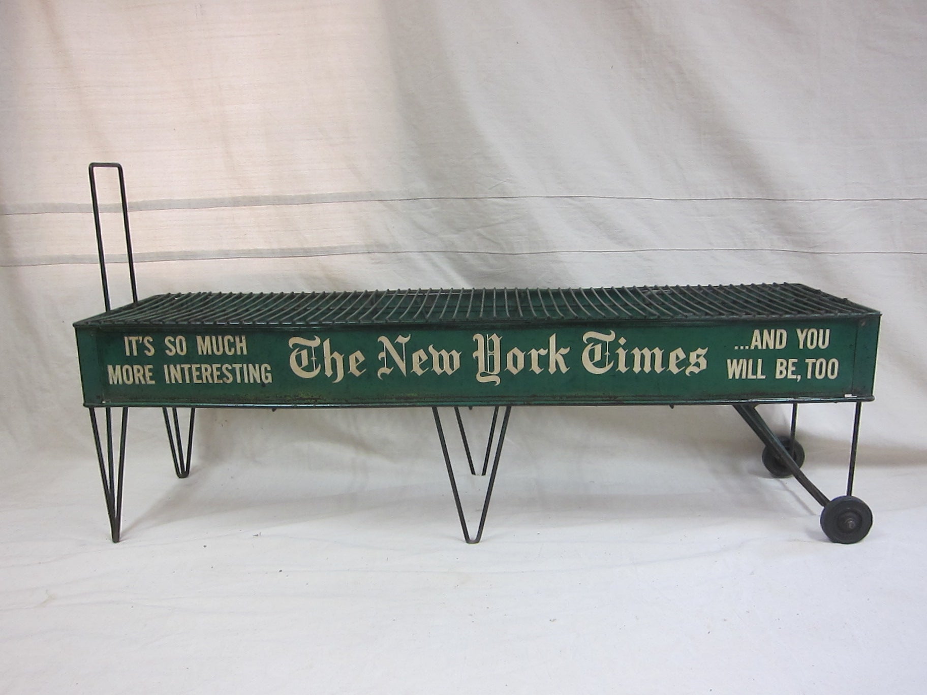 New York Times Newspaper Advertising Cart