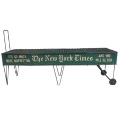 New York Times Newspaper Advertising Cart