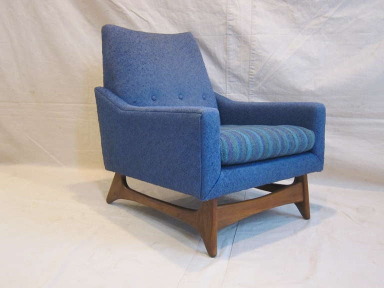 Adrian Pearsall midcentury lounge chair all original. New upholstery recommended. (Upholstery is faded and shows signs of age).