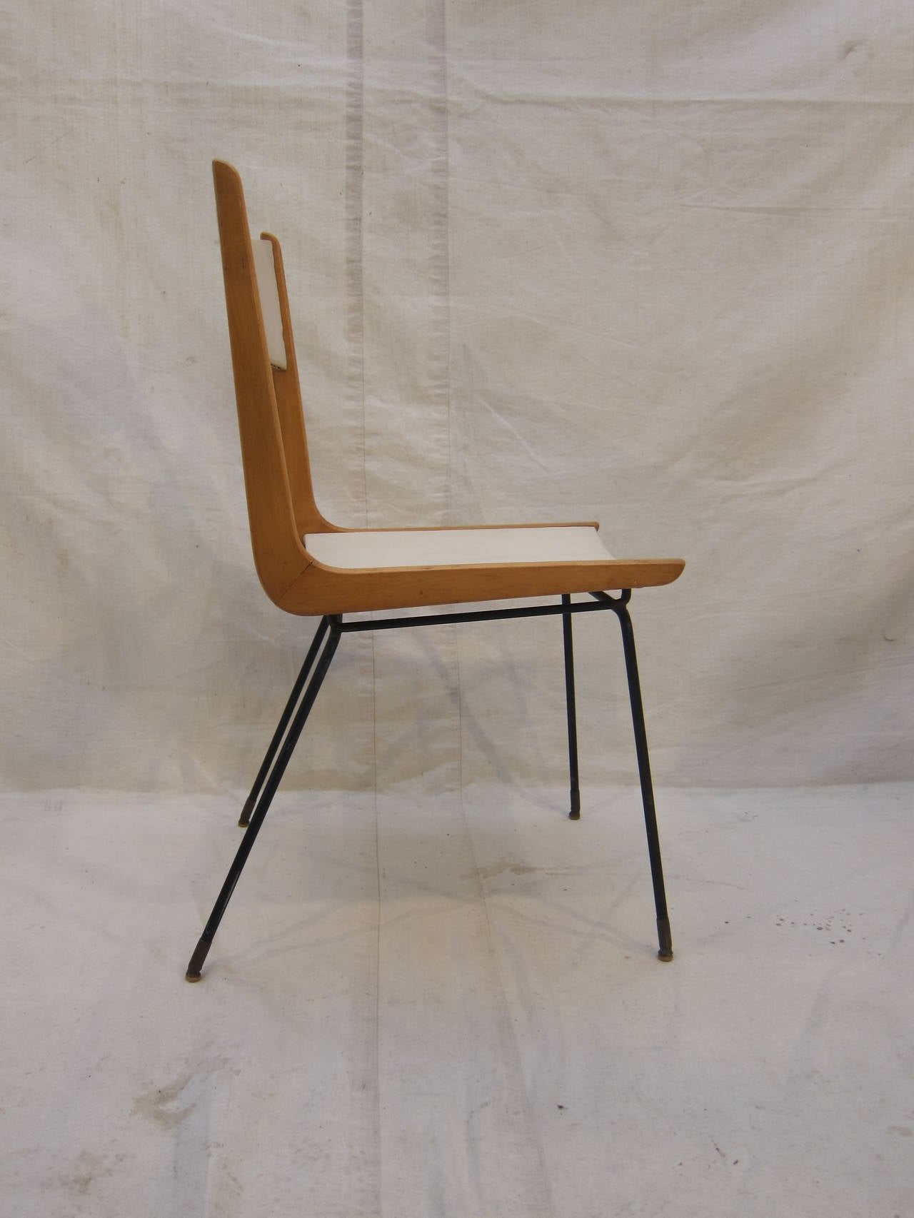 Mid-20th Century Set of Four Chairs, Style of Carlo Di Carli