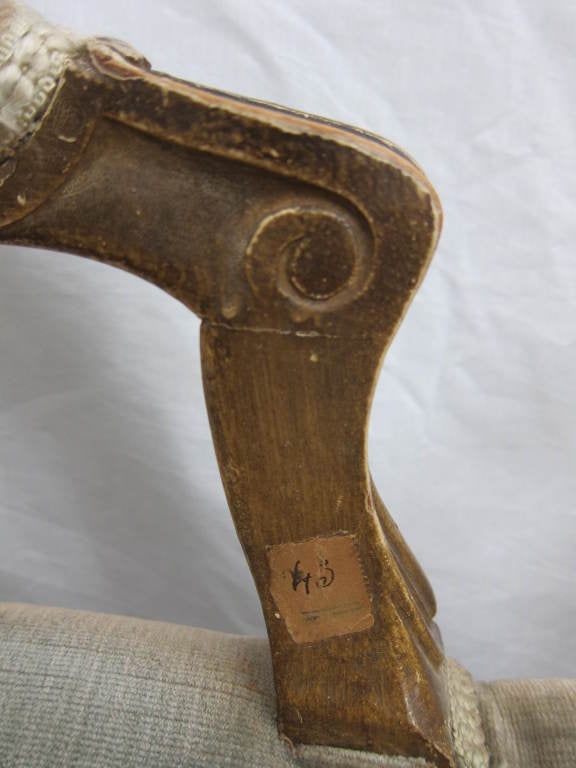 18th Century Pair of French Boudoir Chairs