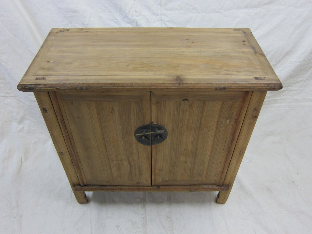 natural wood cabinet