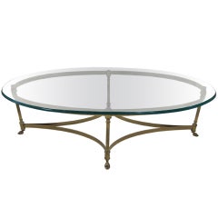 LaBarge Glass Cocktail Table