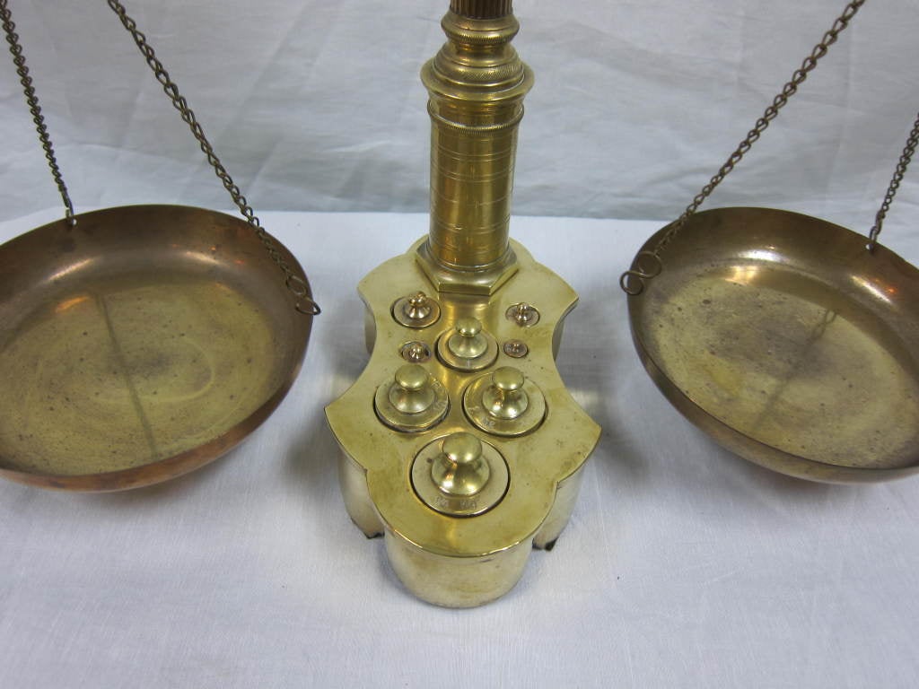 Portuguese Maco Braga 19th Century Balance Scale