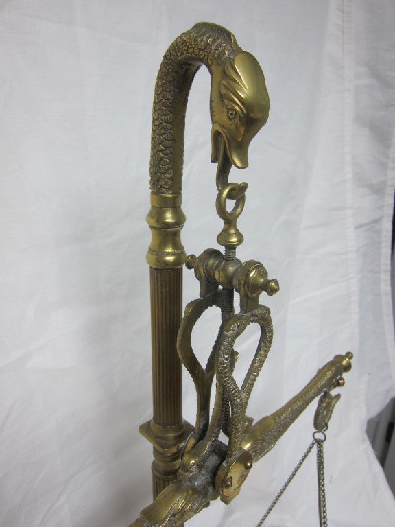Brass Maco Braga 19th Century Balance Scale