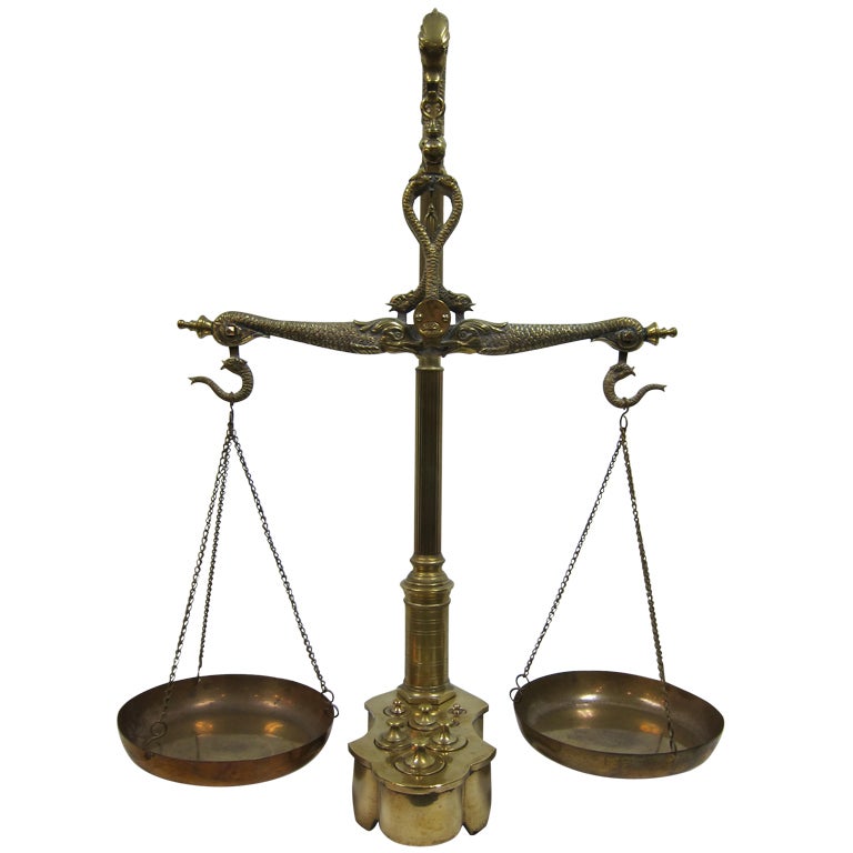 Maco Braga 19th Century Balance Scale