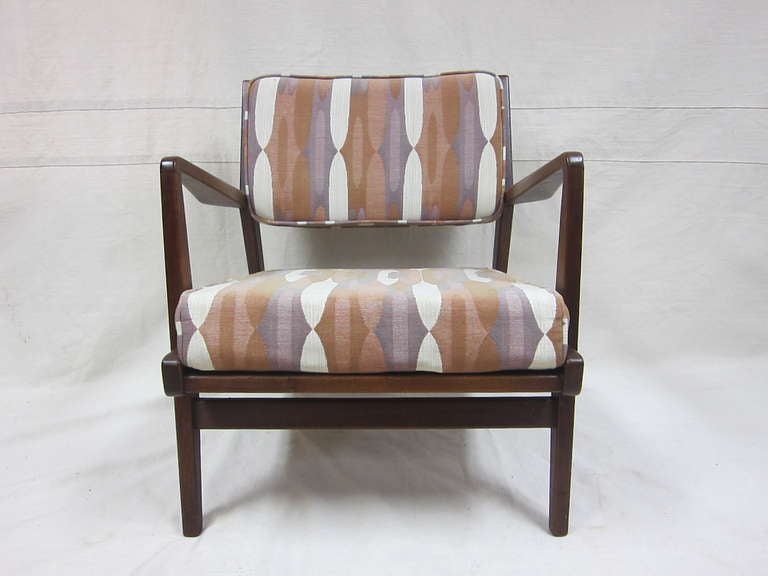 Mid-Century Modern Jens Risom Lounge Chair For Sale