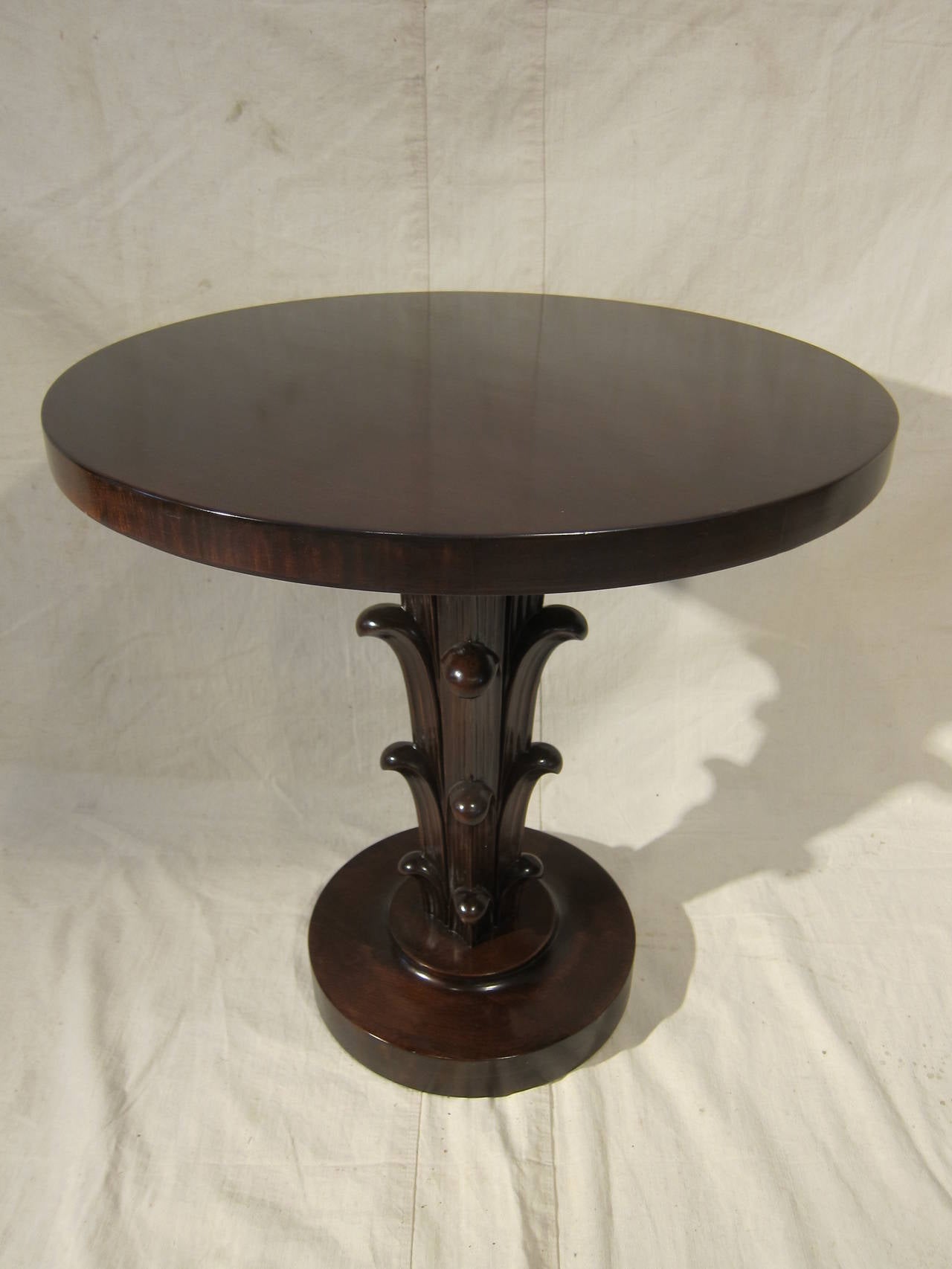 Robsjohn-Gibbings Design Pedestal Tables by Widdicomb for John Stuart 1