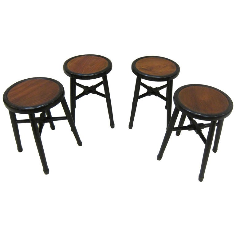 Art Deco Stools Side Tables at 1stDibs