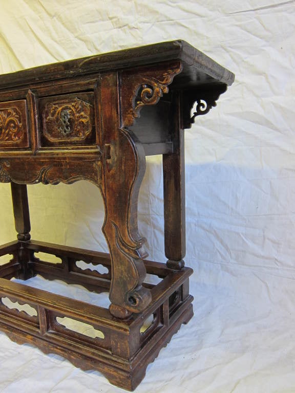 Orme Table d'autel chinoise du XIXe siècle en vente