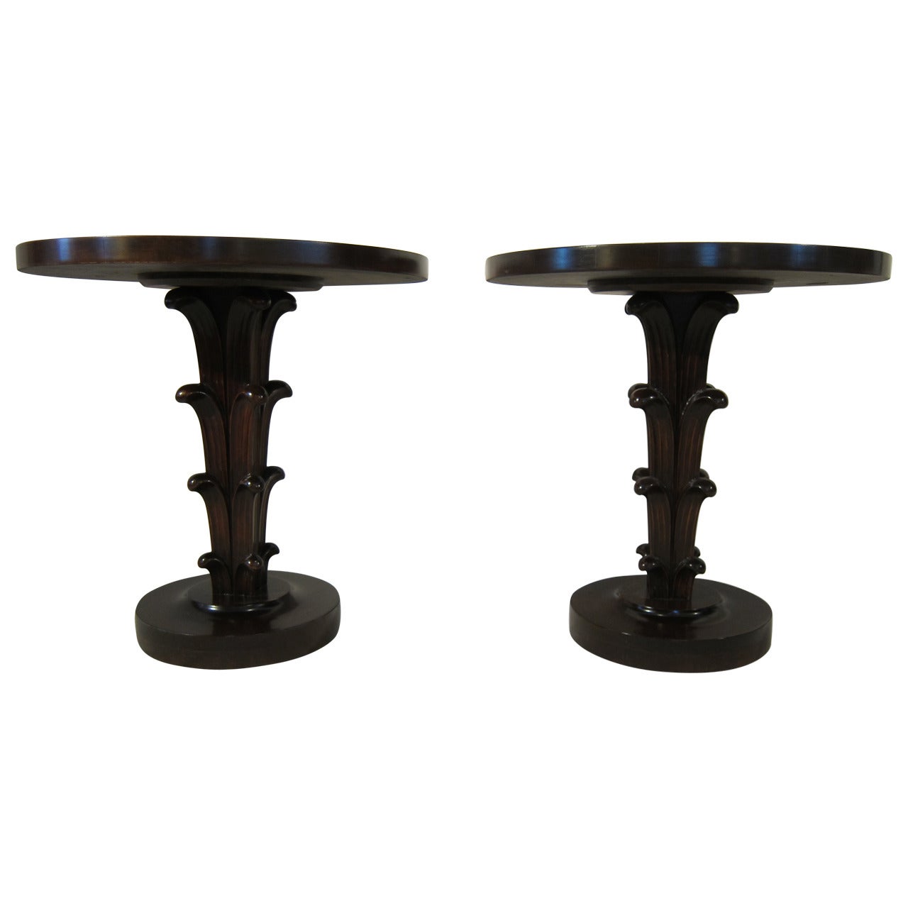Robsjohn-Gibbings Design Pedestal Tables by Widdicomb for John Stuart