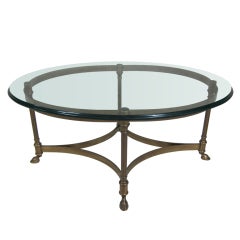 Vintage LaBarge Glass Table