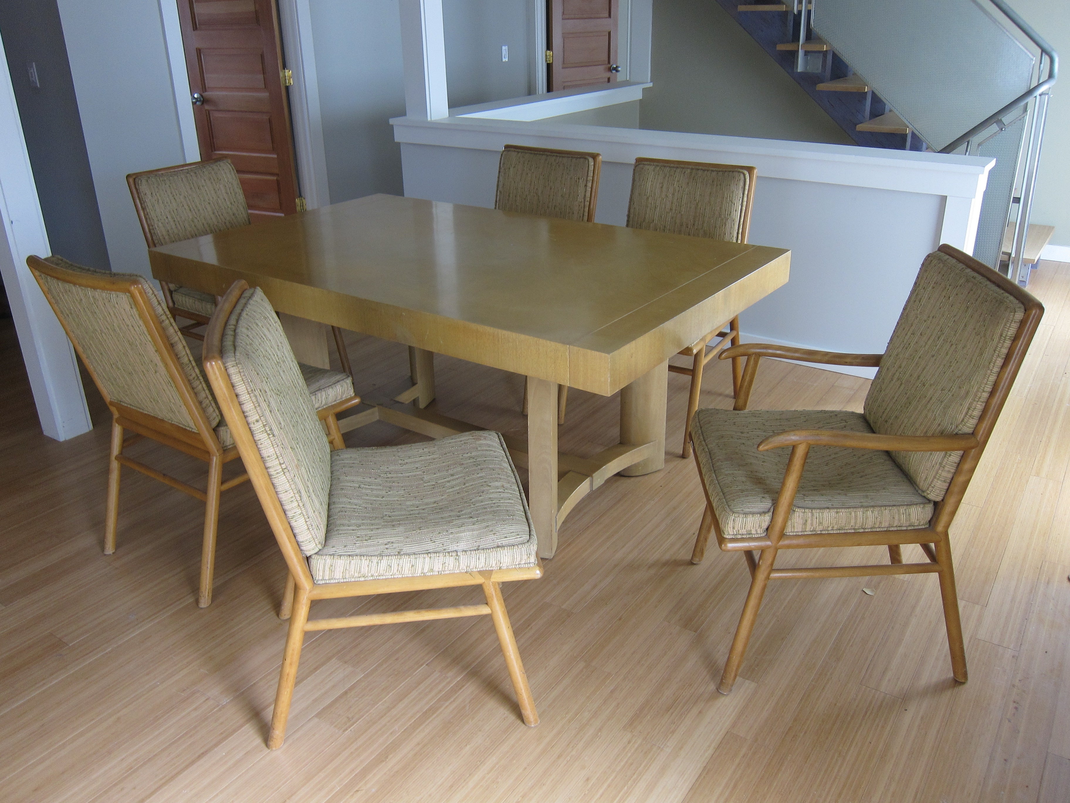 Robsjohn Gibbings Table And Chair Set For Sale