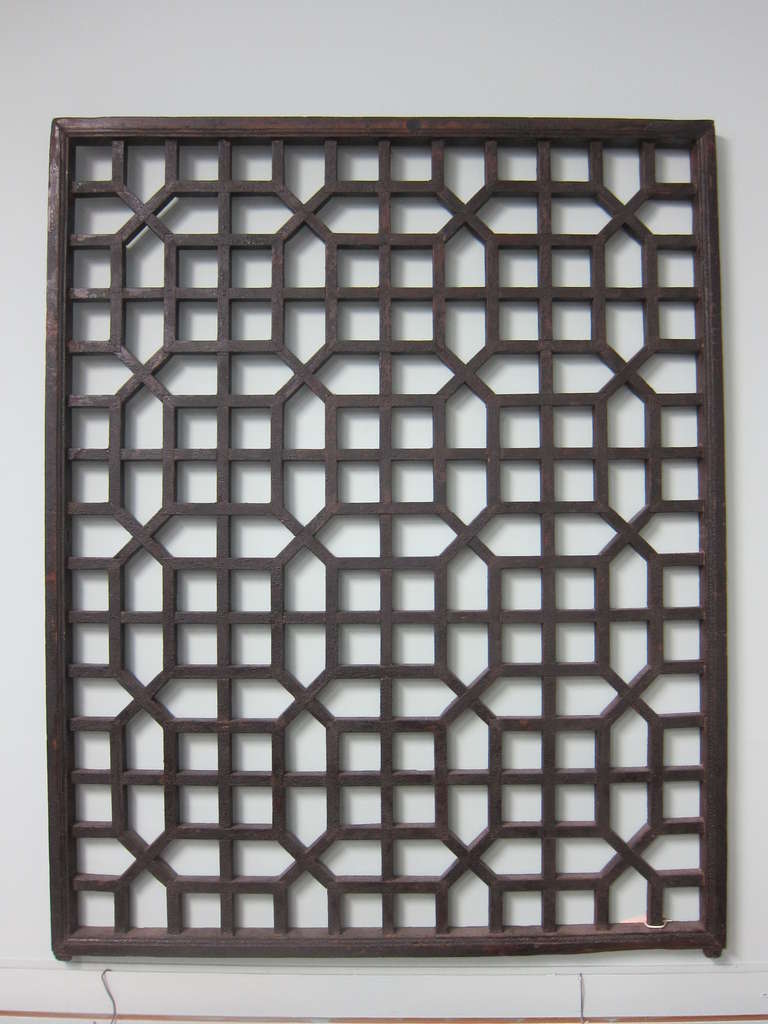 19th Century Chinese Window Screen