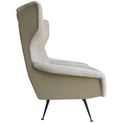 Italian Lounge Chair in the Style of Gianfranco Frattini