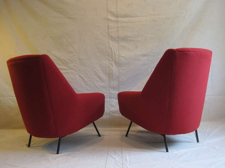 Mid-20th Century Marco Zanuso Mid Century Italian Lounge Chairs