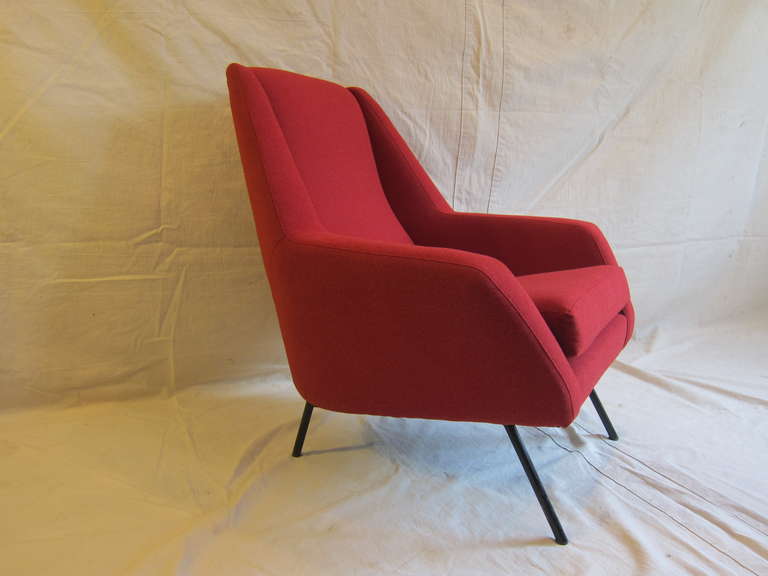 Marco Zanuso Mid Century Italian Lounge Chairs 1