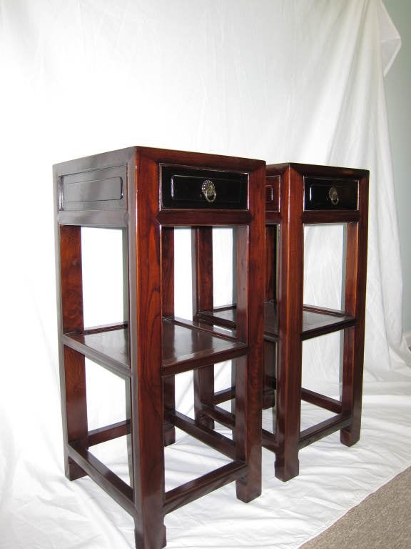 Chinese Pair of Table Stands, 19th Century