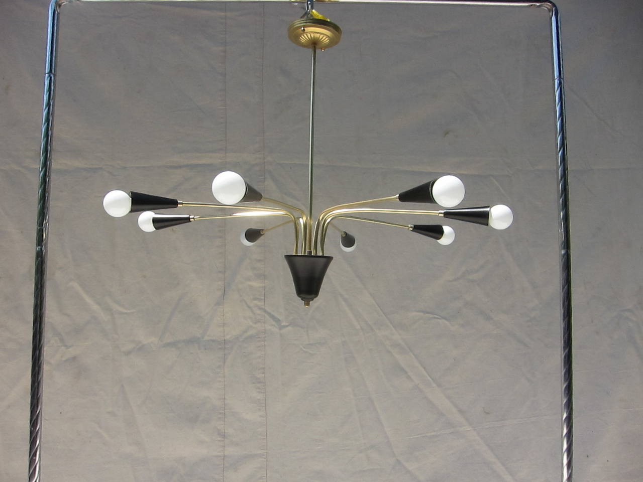 Mid-Century Modern Italian Hanging Lamp in the Style of Stilnovo
