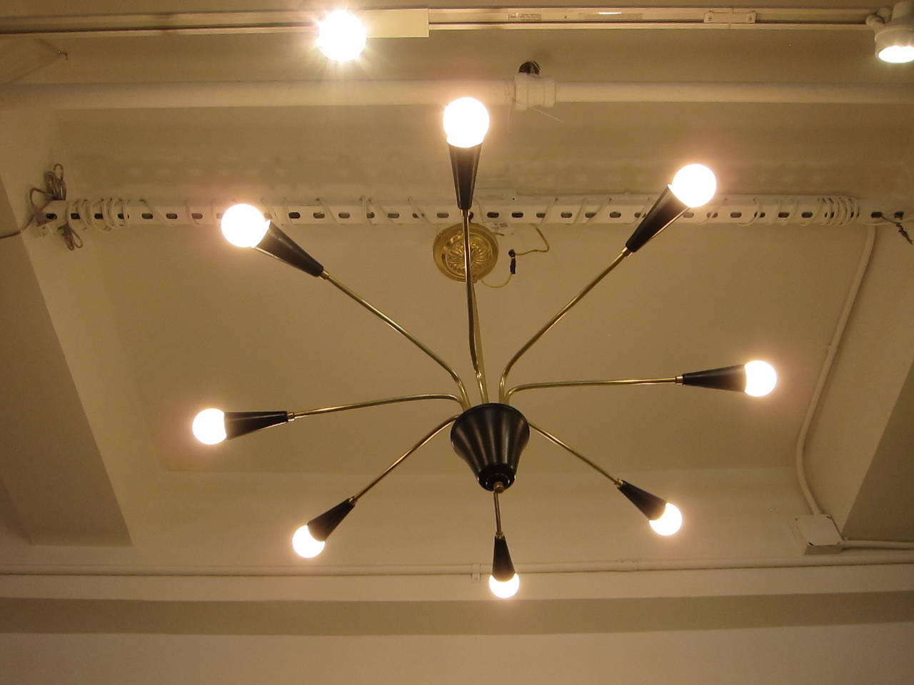 Italian Hanging Lamp in the Style of Stilnovo 1