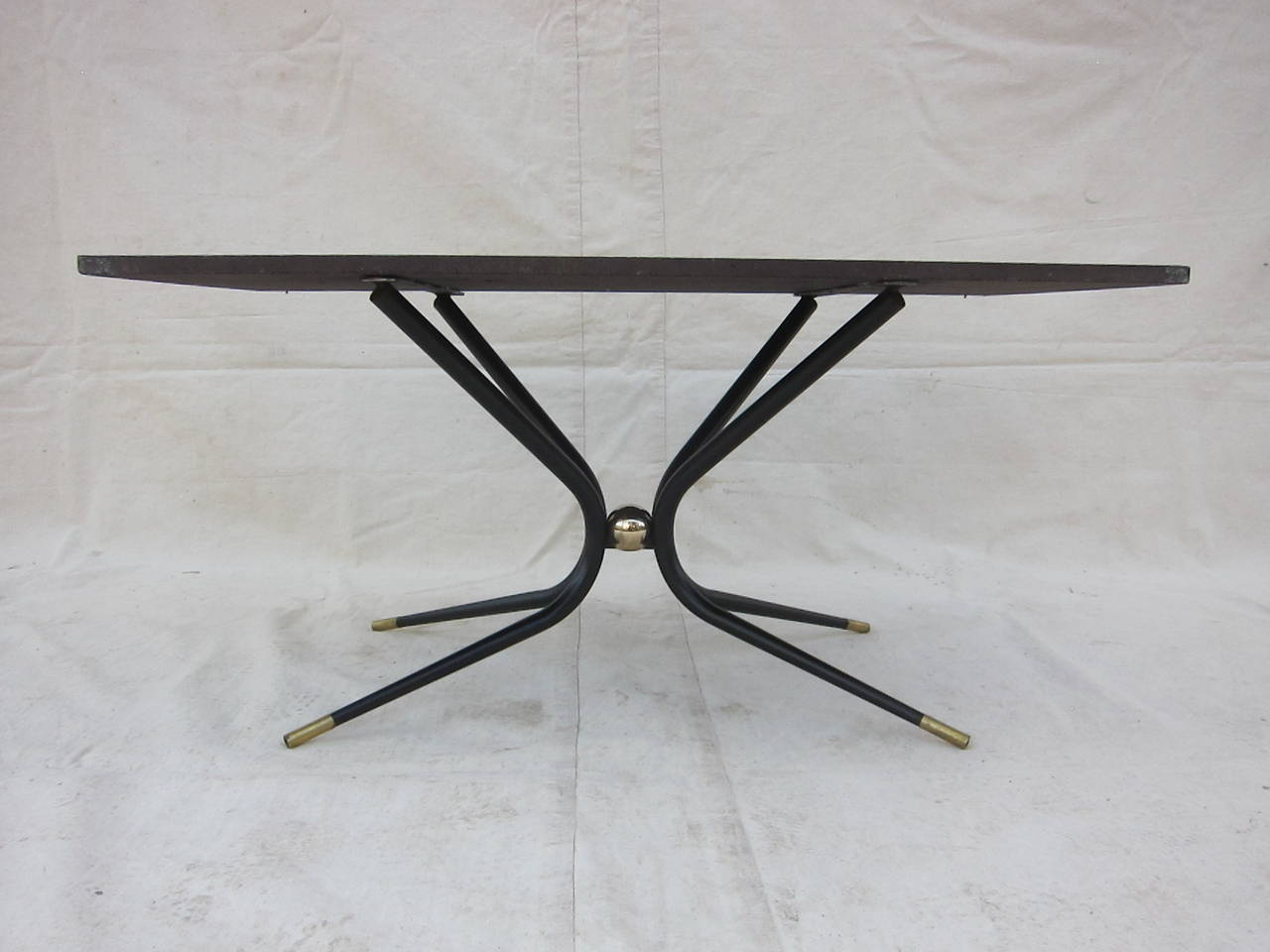 Mid-20th Century Italian Artisan Tile Table in the Style of Gio Ponti For Sale